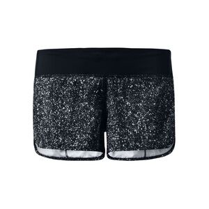 Lululemon Speed Short Mini Splatter White Black Size 10